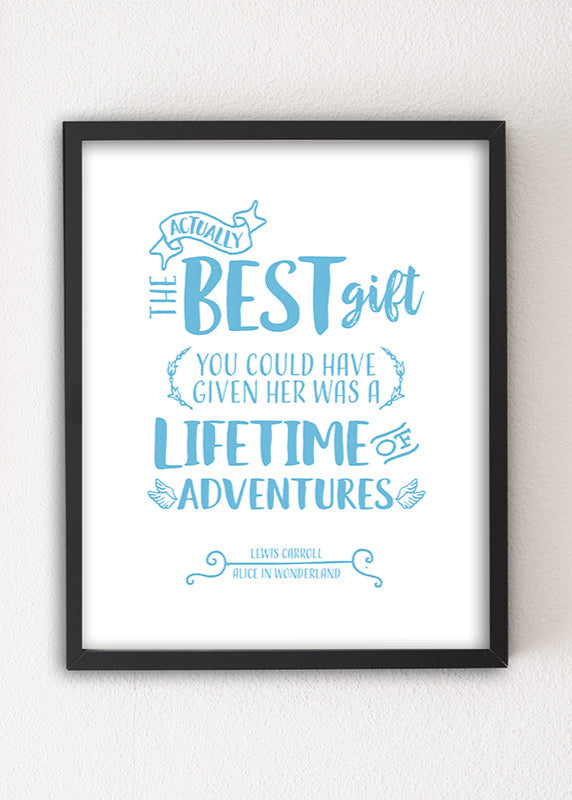 The Best Gift 8x10 Letterpress motivational art print by Sky of Blue Cards — $5.95, unframed www.skyofbluecards.com