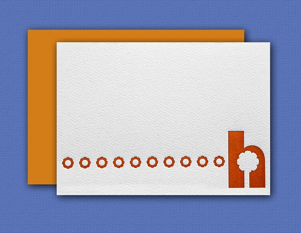 "H" Monogram Card Featured in Hail to the Handwritten Note (Card)