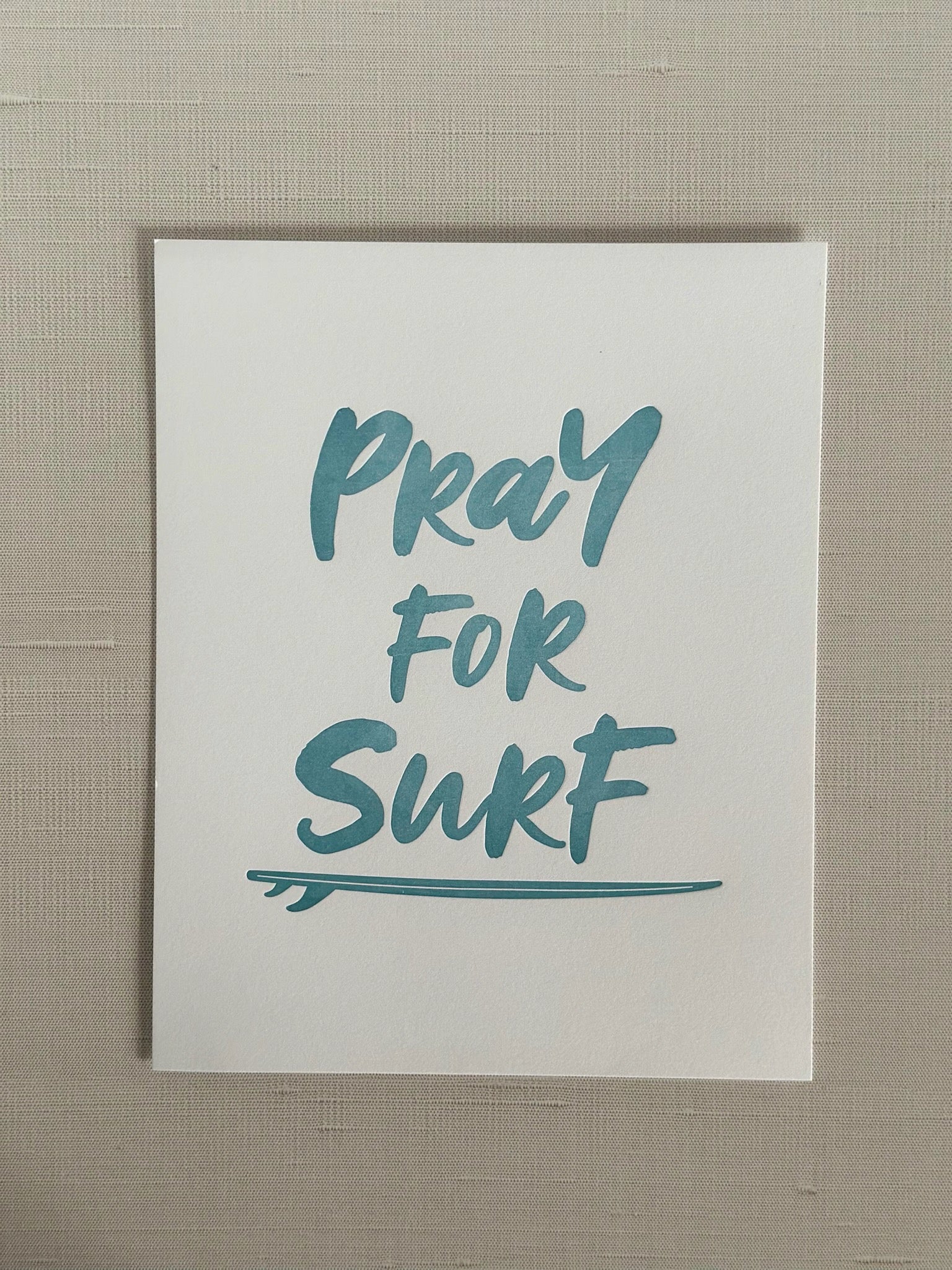 Pray For Surf – 8x10 Art Print