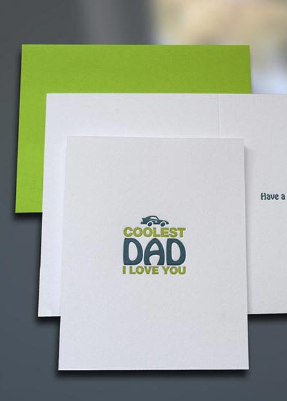 Coolest Dad Father's Day Card - Sky of Blue Cards - $4.50 each