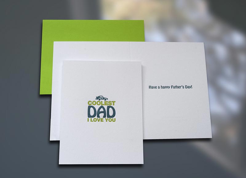 Coolest Dad Father's Day Card - Sky of Blue Cards - $4.50 each