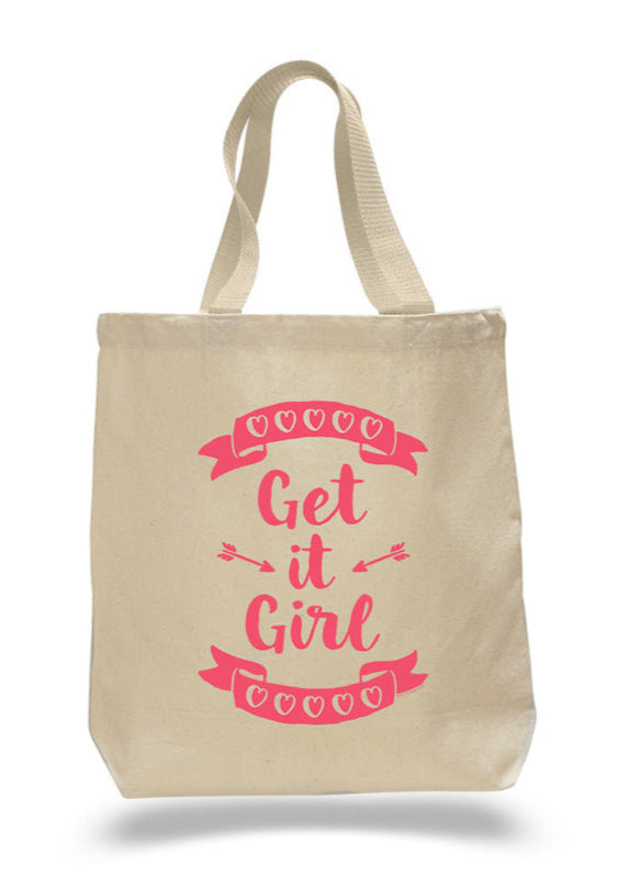 Get It Girl Tote Bag by Sky of Blue Cards - $20 www.skyofbluecards.com