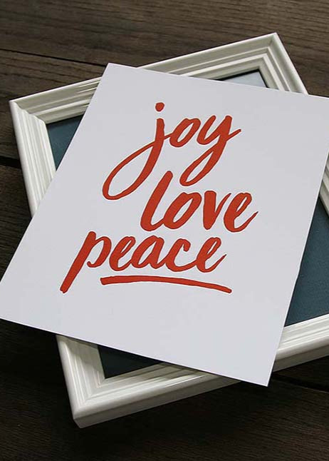 JoyLovePeaceArtFrame2