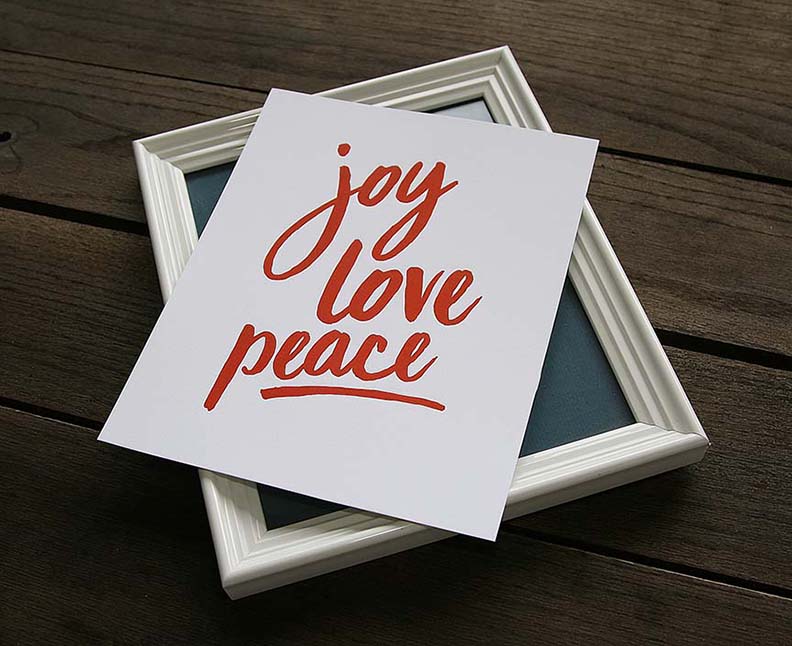 JoyLovePeaceArtFrame2