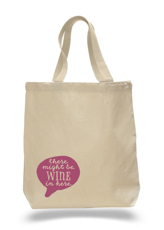 Might Be Wine Tote Bag by Sky of Blue Cards - $20 www.skyofbluecards.com